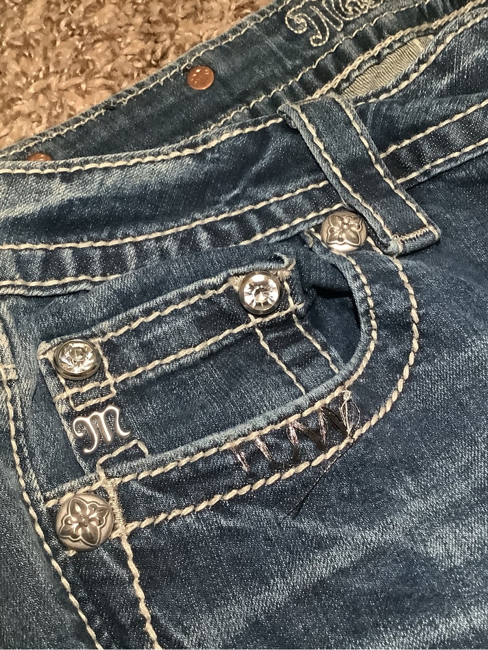 Miss Me signature jeans, boot cut, color: med 207, size: 30 - Picture 11 of 12